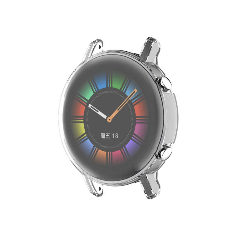 For Huawei Watch GT2 42mm Full Coverage Watch Protective Case with Screen(Transparent White)