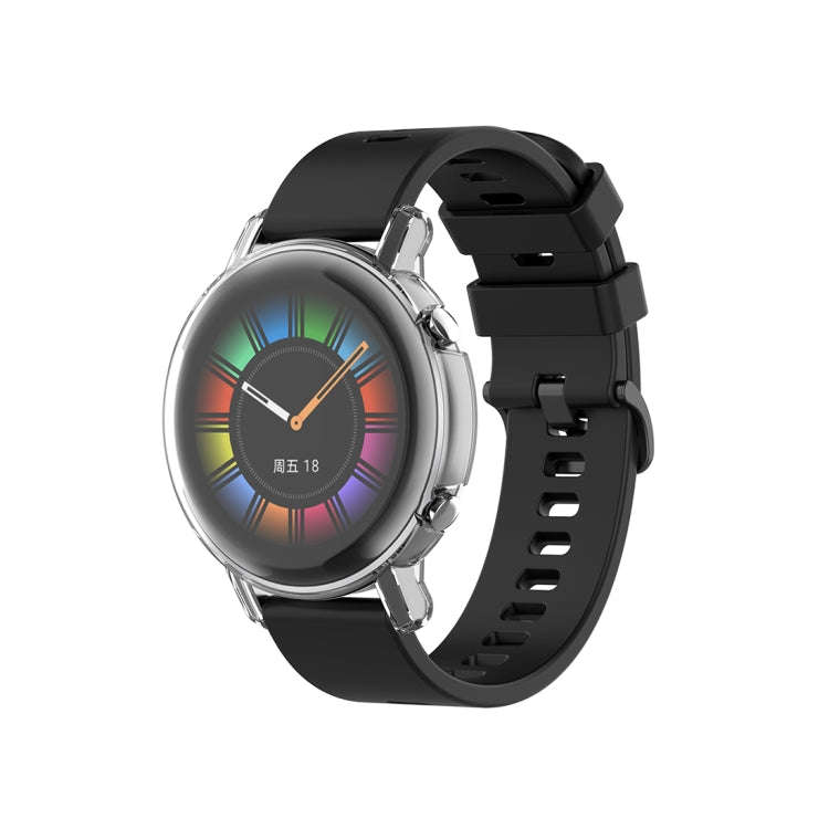 For Huawei Watch GT2 42mm Full Coverage Watch Protective Case with Screen(Transparent White)