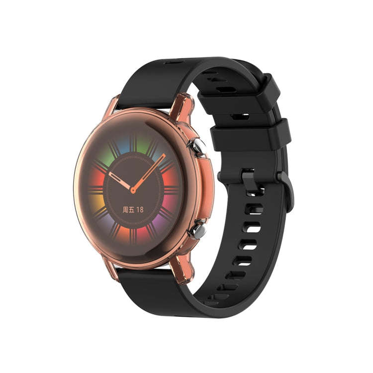 For Huawei Watch GT2 42mm Full Coverage Watch Protective Case with Screen(Transparent Pink)