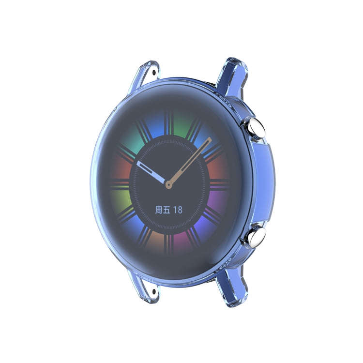 For Huawei Watch GT2 42mm Full Coverage Watch Protective Case with Screen(Transparent Blue)