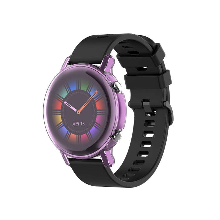 For Huawei Watch GT2 42mm Full Coverage Watch Protective Case with Screen(Transparent Purple)