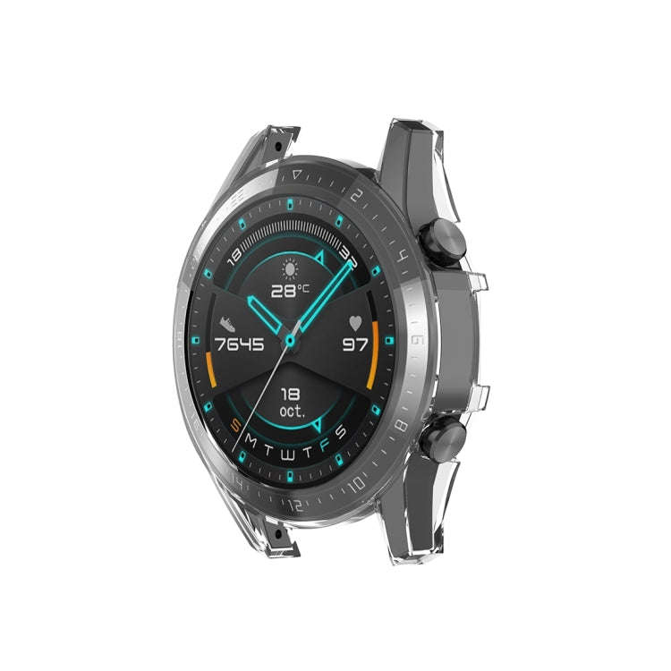 For Huawei Watch GT2 46mm Full Coverage Watch Protective Case with Screen(Transparent White)