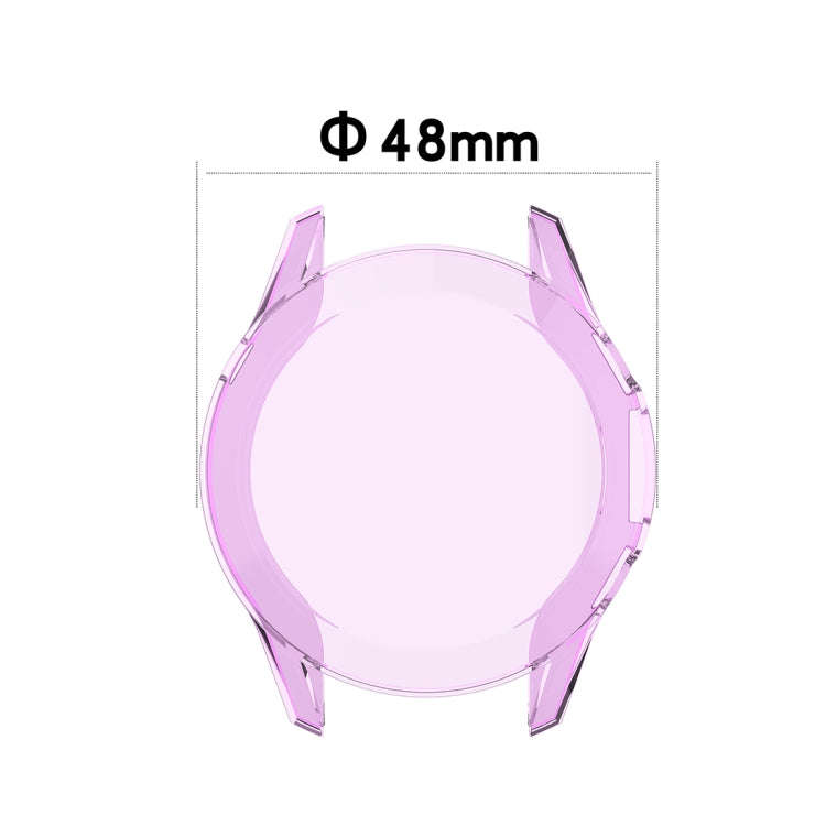 For Huawei Watch GT2 46mm Full Coverage Watch Protective Case with Screen(Transparent Purple)