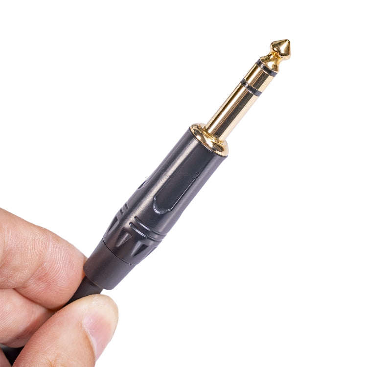 TC145BK19 6.35mm 1/4 inch TRS Male to XLR 3pin Male Audio Cable, Length:1m