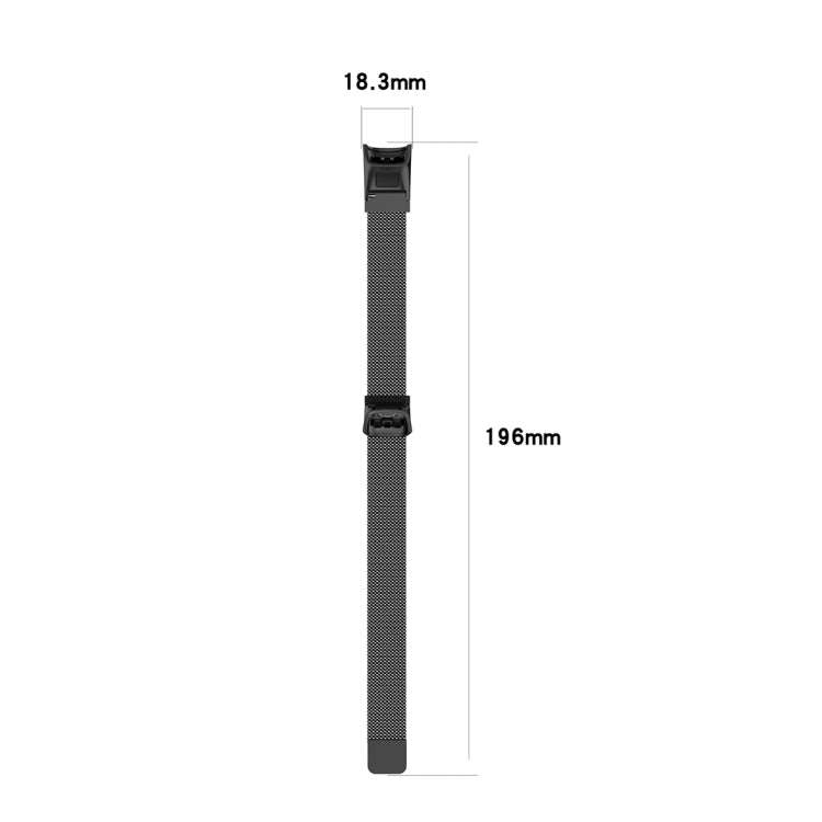 For Huawei Band 4 (ADS-B29) / Honor Band 5i (CRS-B19S) Milan Wrist Strap Watchband(Space Gray)