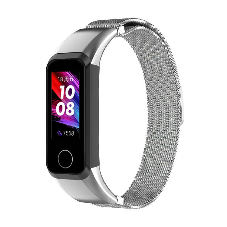 For Huawei Band 4 (ADS-B29) / Honor Band 5i (CRS-B19S) Milan Wrist Strap Watchband(Silver)