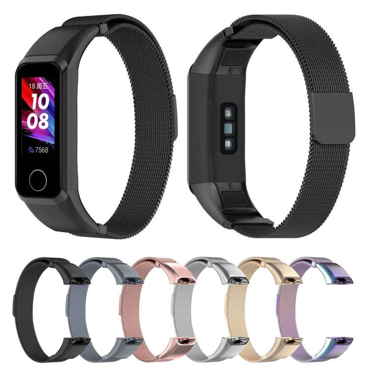 For Huawei Band 4 (ADS-B29) / Honor Band 5i (CRS-B19S) Milan Wrist Strap Watchband(Space Gray)