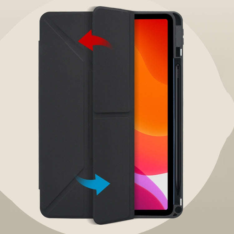 For Huawei MatePad 11 / 10.95 Acrylic 2 in 1 Y-fold Smart Leather Tablet Case(Black)