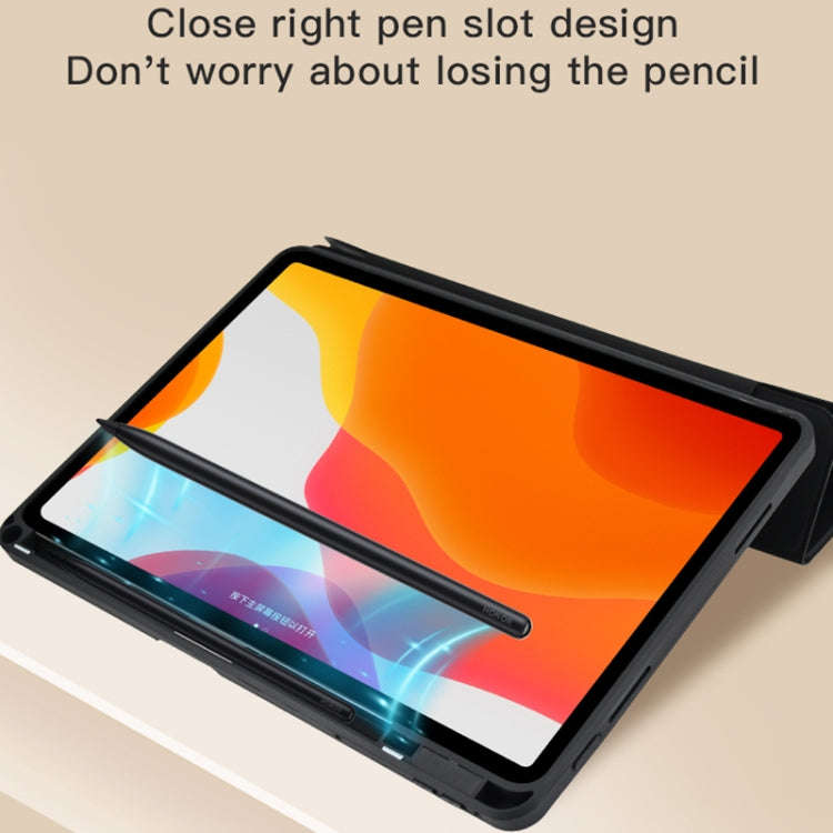 For Huawei MatePad 11 / 10.95 Acrylic 2 in 1 Y-fold Smart Leather Tablet Case(Black)