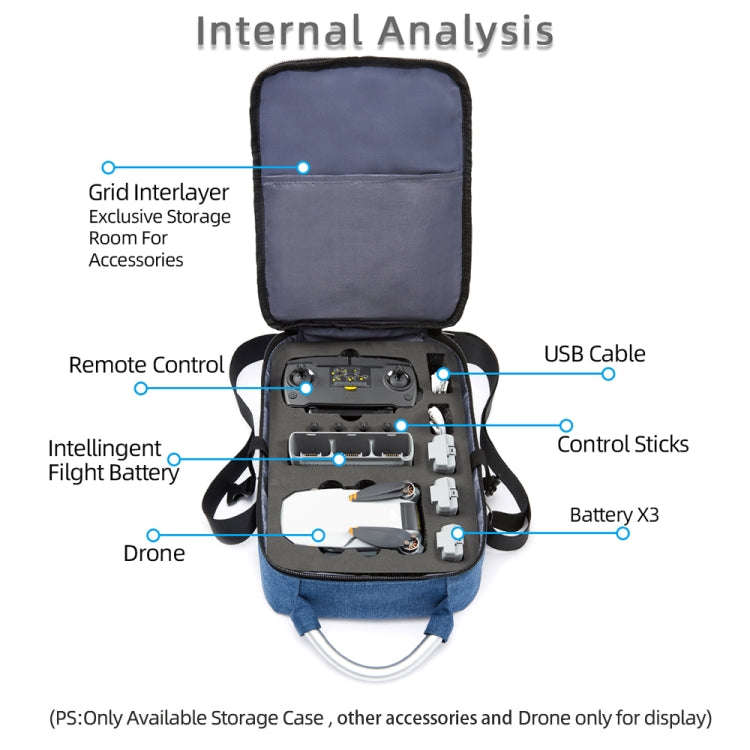 For DJI Mini SE Shockproof Single Shoulder Storage Carrying Case Box Bag, Size: 31 x 23 x 10cm(Bl...