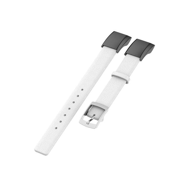 For Huawei Band 4 (ADS-B29) / Honor Band 5i (CRS-B19S) Genuine Leather Wrist Strap Watchband(White)