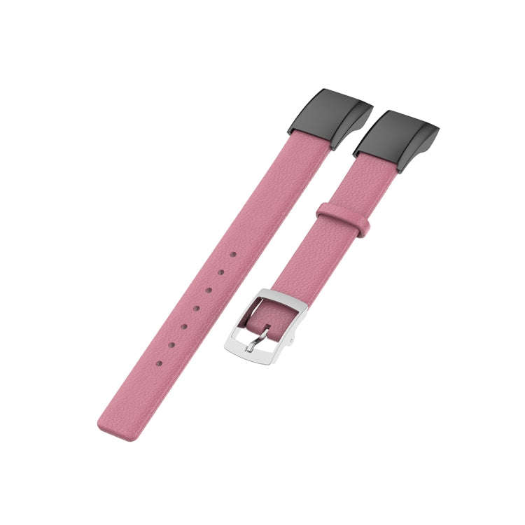 For Huawei Band 4 (ADS-B29) / Honor Band 5i (CRS-B19S) Genuine Leather Wrist Strap Watchband(Pink)
