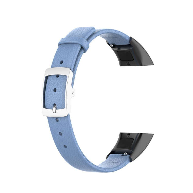 For Huawei Band 4 (ADS-B29) / Honor Band 5i (CRS-B19S) Genuine Leather Wrist Strap Watchband(Roya...