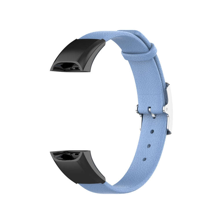 For Huawei Band 4 (ADS-B29) / Honor Band 5i (CRS-B19S) Genuine Leather Wrist Strap Watchband(Roya...
