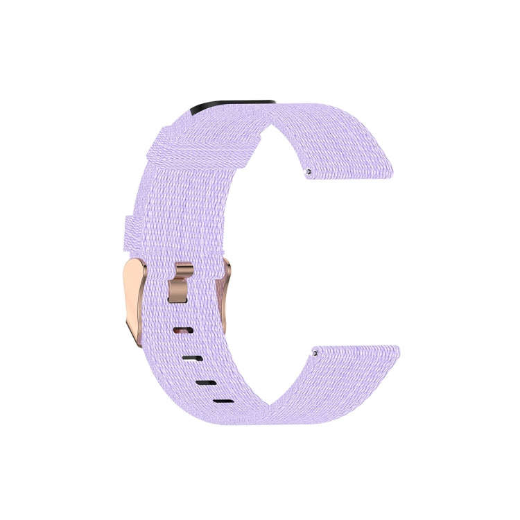 For Xiaomi Watch Color 22mm Nylon Denim Wrist Strap Watchband(Light Purple)