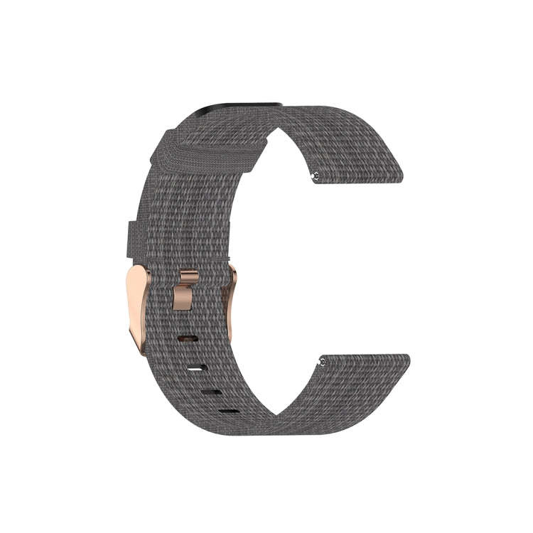 For Xiaomi Watch Color 22mm Nylon Denim Wrist Strap Watchband(Dark Gray)