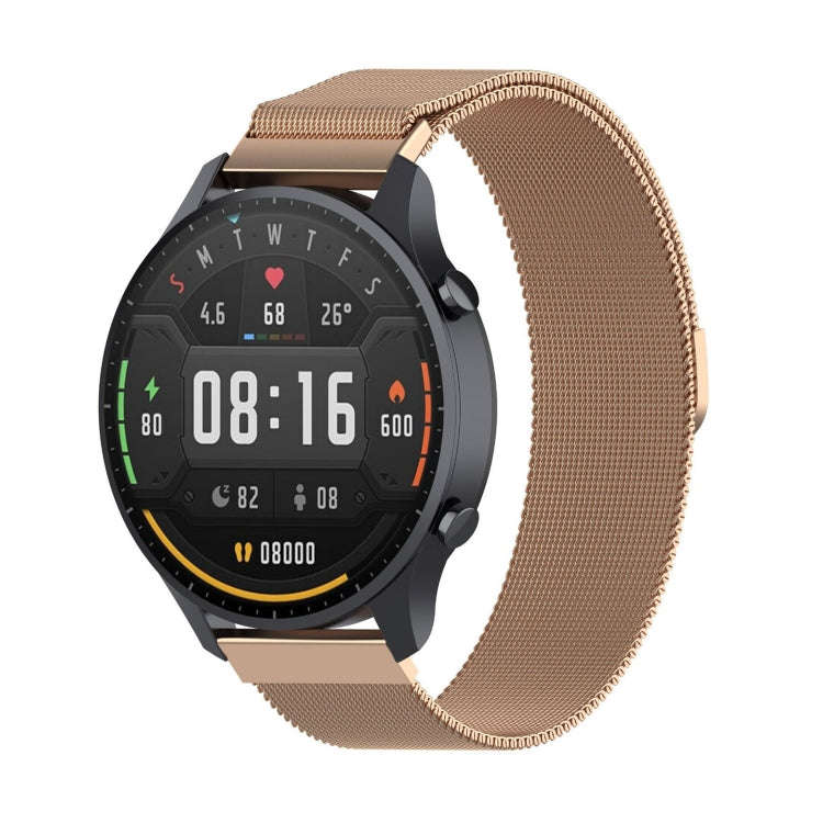 For Xiaomi Watch Color 22mm Milan Wrist Strap Watchband(Rose Gold)