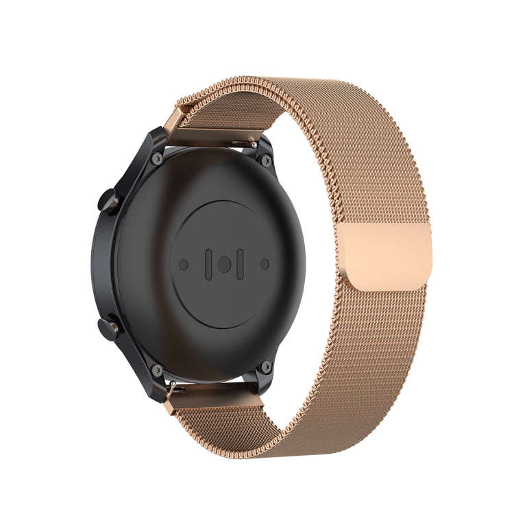 For Xiaomi Watch Color 22mm Milan Wrist Strap Watchband(Rose Gold)