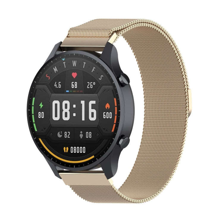 For Xiaomi Watch Color 22mm Milan Wrist Strap Watchband(Champagne)