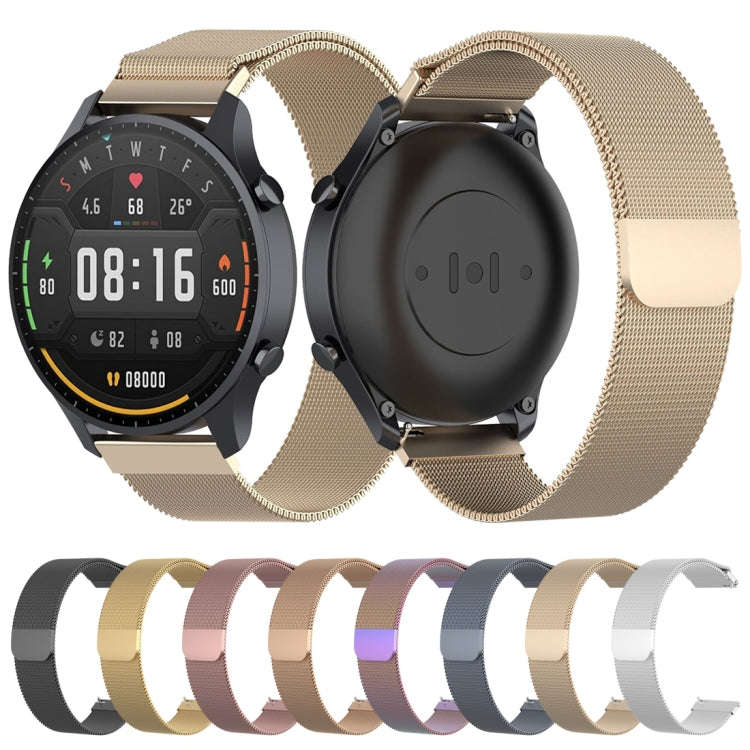 For Xiaomi Watch Color 22mm Milan Wrist Strap Watchband(Silver)