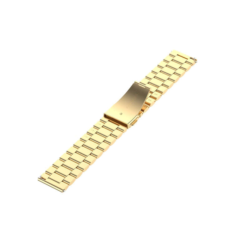 For Xiaomi Watch Color 22mm Three Beads Steel Wrist Strap Watchband(Gold)
