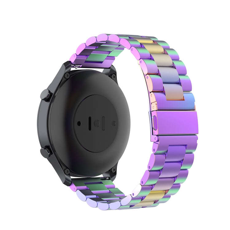 For Xiaomi Watch Color 22mm Three Beads Steel Wrist Strap Watchband(Colorful)