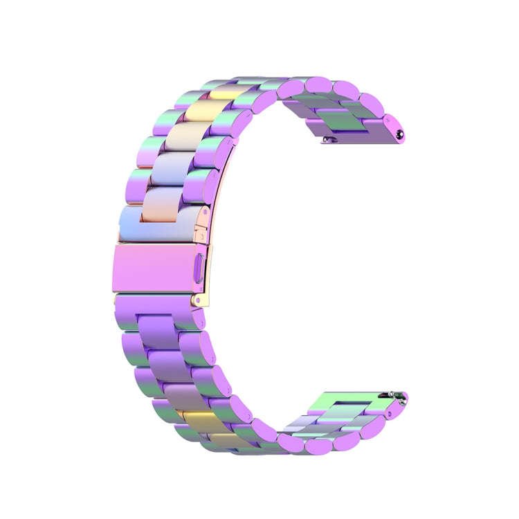 For Xiaomi Watch Color 22mm Three Beads Steel Wrist Strap Watchband(Colorful)
