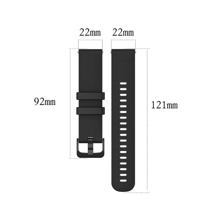 For Xiaomi Watch Color 22mm Small Plaid Texture Silicone Wrist Strap Watchband(Teal)