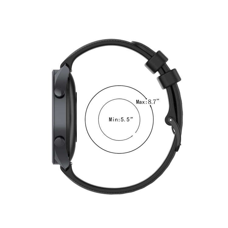 For Xiaomi Watch Color 22mm Small Plaid Texture Silicone Wrist Strap Watchband(Teal)