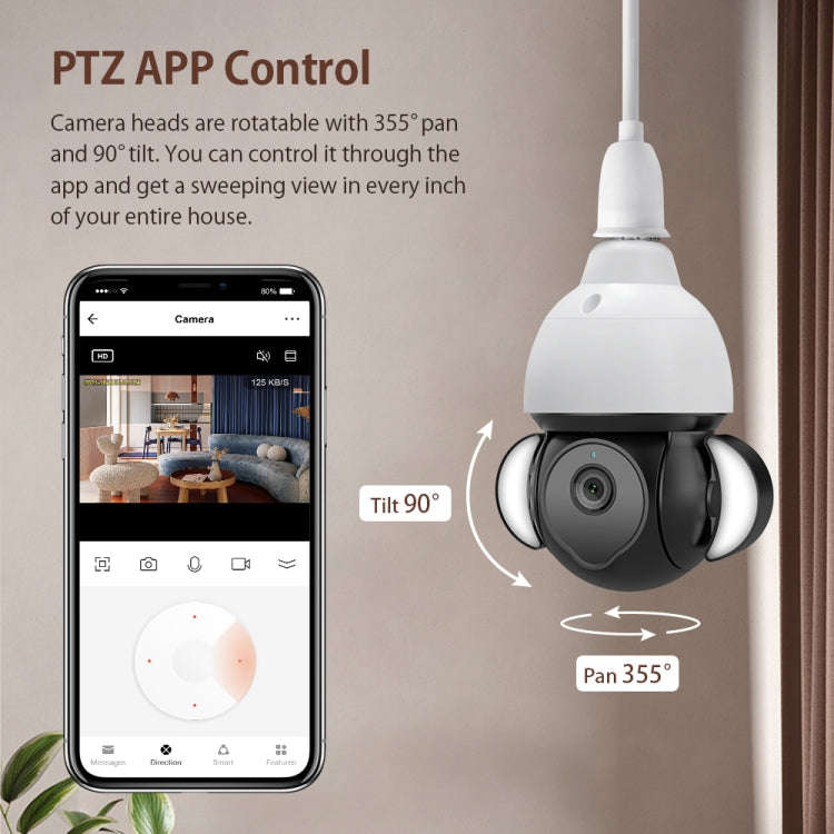 ST-426E-5MP-TY 5MP E27 Light Bulb Floodlight Camera