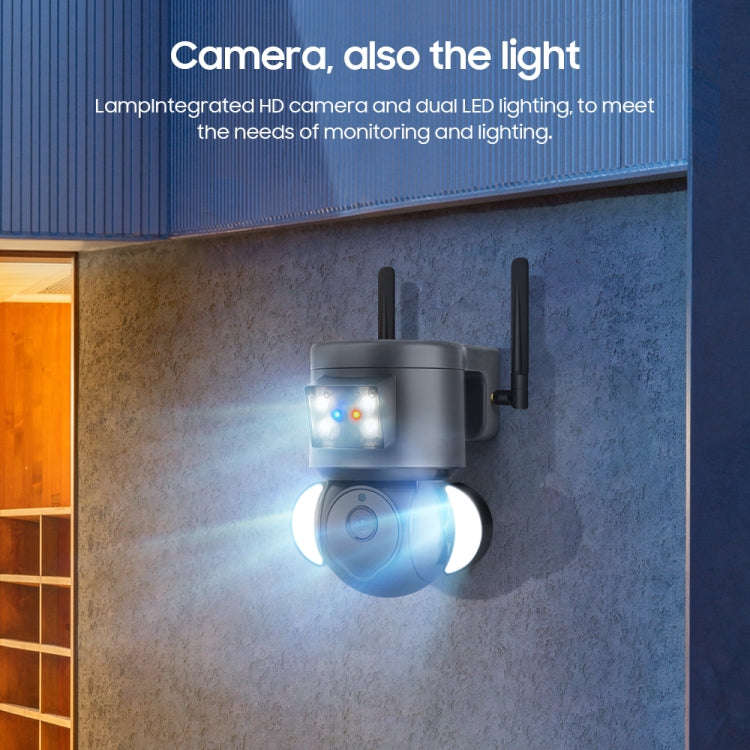ST-429-4M-TY-4G 4MP 4G Smart Security Floodlight Camera Support Two-way Audio / Night Vision, EU ...