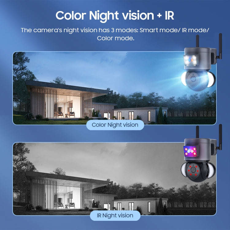 ST-429-4M-TY-4G 4MP 4G Smart Security Floodlight Camera Support Two-way Audio / Night Vision, EU ...