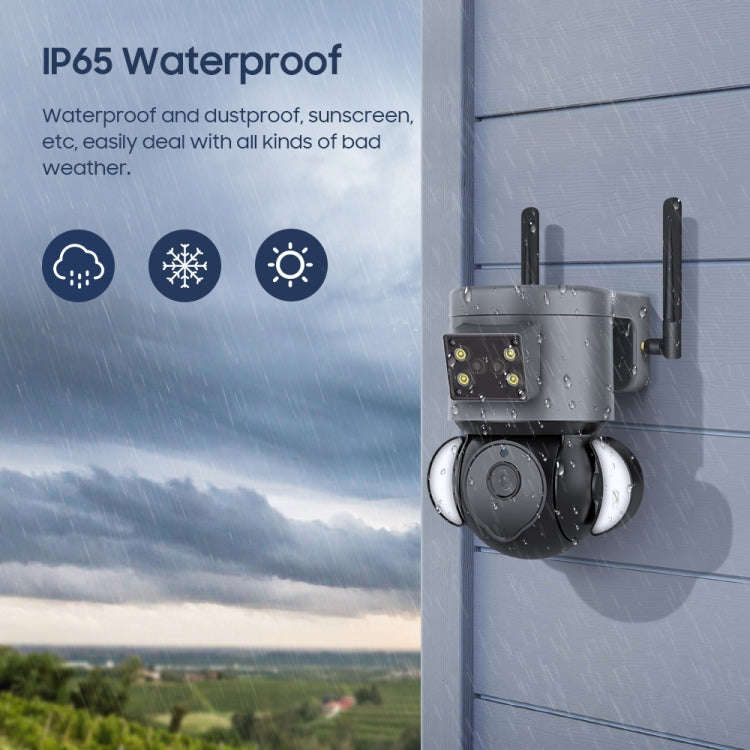 ST-429-4M-TY-4G 4MP 4G Smart Security Floodlight Camera Support Two-way Audio / Night Vision, EU ...