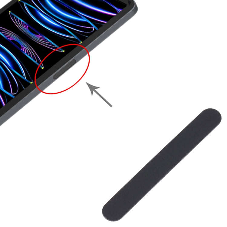 For iPad Pro 12.9 inch 2018 2020 2021 Right Side Button Sticker(Black)