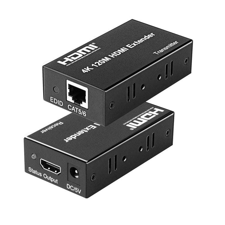4K HDMI to RJ45 Network Extender, Transmission Distance: 120m(EU Plug)