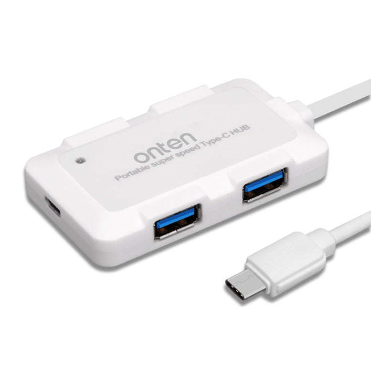 Onten OTN-9102 4-port USB3.0 Portable HUB Docking Station(Black)