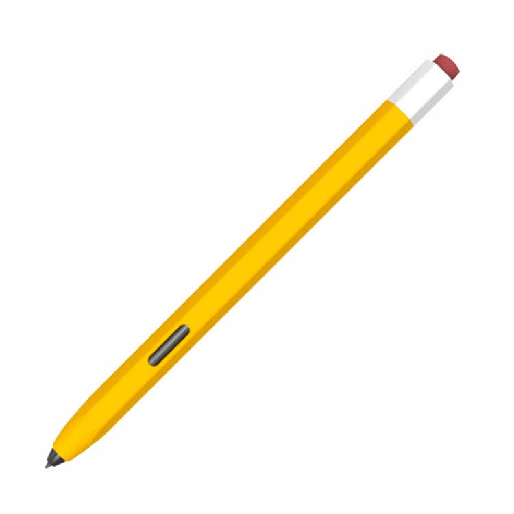 For Samsung Galaxy Tab S6 Lite P610/P615 LOVE MEI Soft Silicone Stylus Pen Protective Case(Yellow)