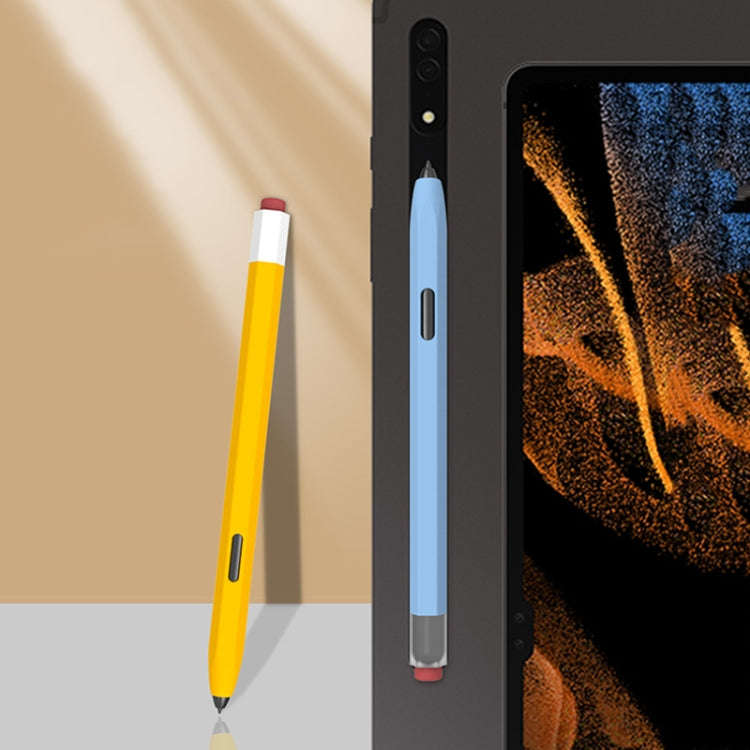 For Samsung Galaxy Tab S6 Lite P610/P615 LOVE MEI Soft Silicone Stylus Pen Protective Case(Green)