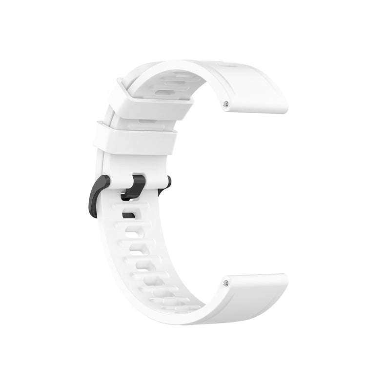 For Xiaomi Watch Color 22mm Quick Release Clasp Silicone Wrist Strap Watchband(White)