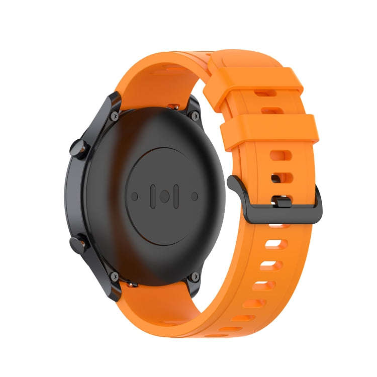 For Xiaomi Watch Color 22mm Quick Release Clasp Silicone Wrist Strap Watchband(Orange)