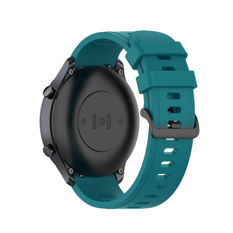 For Xiaomi Watch Color 22mm Quick Release Clasp Silicone Wrist Strap Watchband(Official Green)