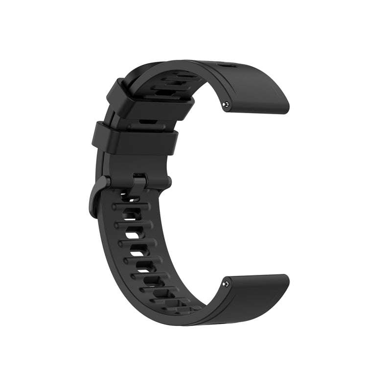 For Xiaomi Watch Color 22mm Quick Release Clasp Silicone Wrist Strap Watchband(Black)