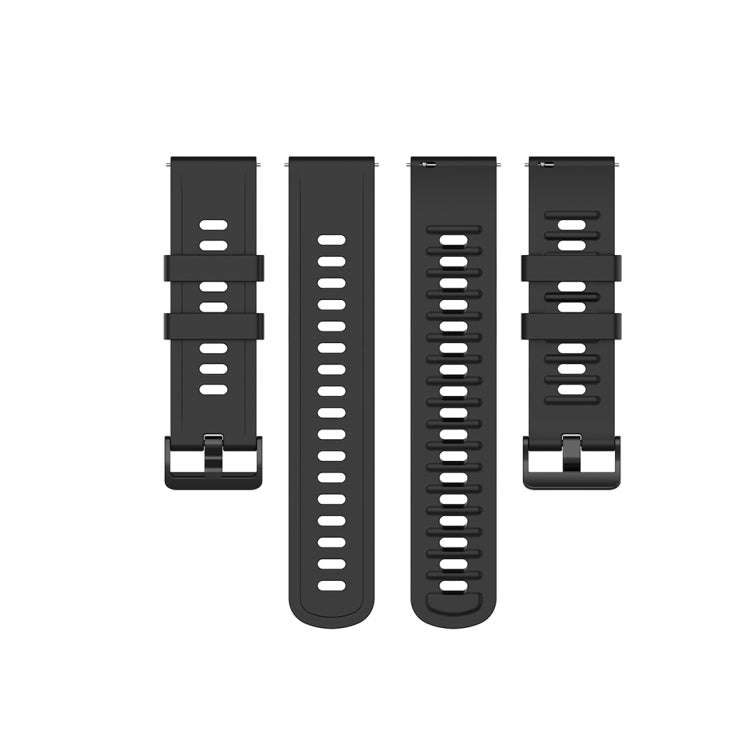 For Xiaomi Watch Color 22mm Quick Release Clasp Silicone Wrist Strap Watchband(Black)