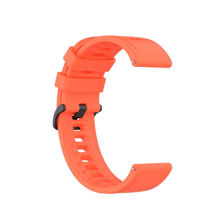 For Xiaomi Watch Color 22mm Quick Release Clasp Silicone Wrist Strap Watchband(Red Orange)