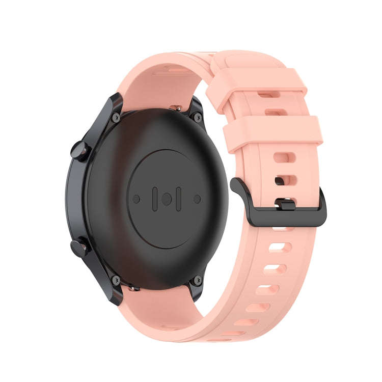 For Xiaomi Watch Color 22mm Quick Release Clasp Silicone Wrist Strap Watchband(Light Pink)