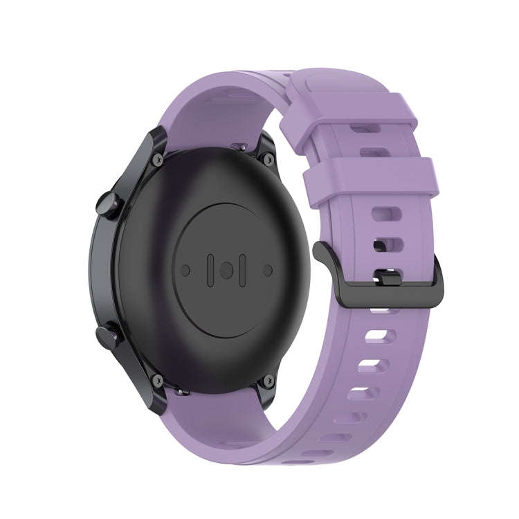 For Xiaomi Watch Color 22mm Quick Release Clasp Silicone Wrist Strap Watchband(Light Purple)