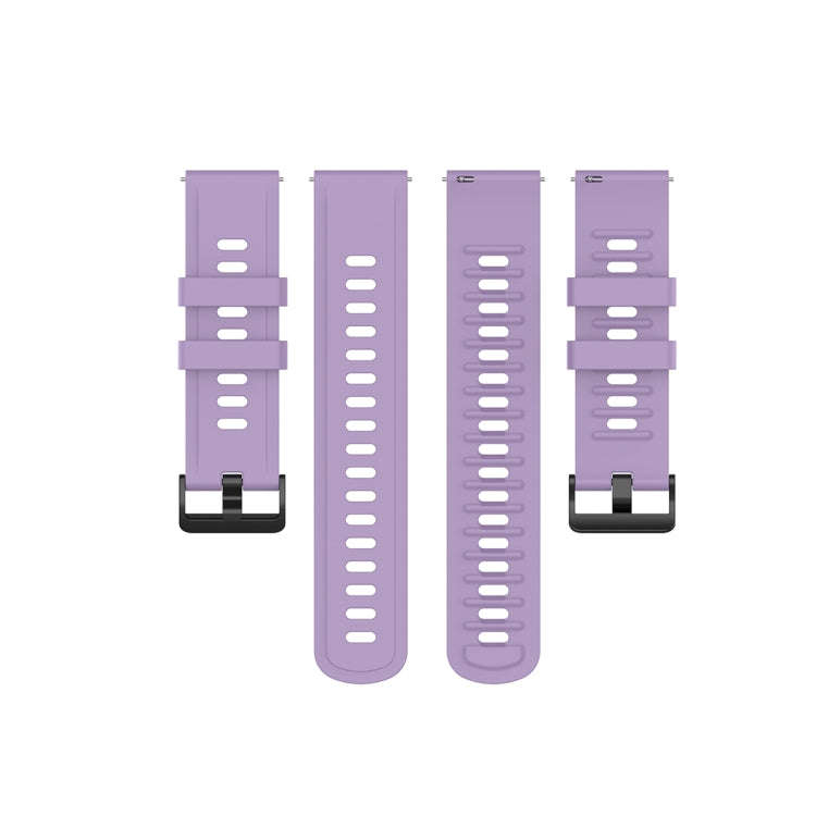 For Xiaomi Watch Color 22mm Quick Release Clasp Silicone Wrist Strap Watchband(Light Purple)