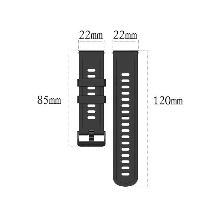 For Xiaomi Watch Color 22mm Quick Release Clasp Silicone Wrist Strap Watchband(Light Purple)