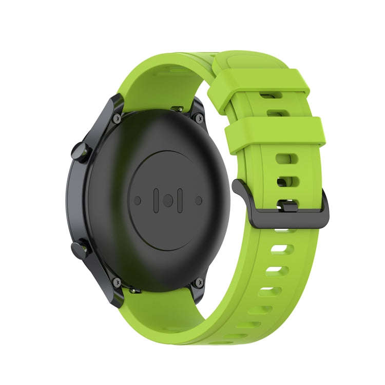 For Xiaomi Watch Color 22mm Quick Release Clasp Silicone Wrist Strap Watchband(Lime)