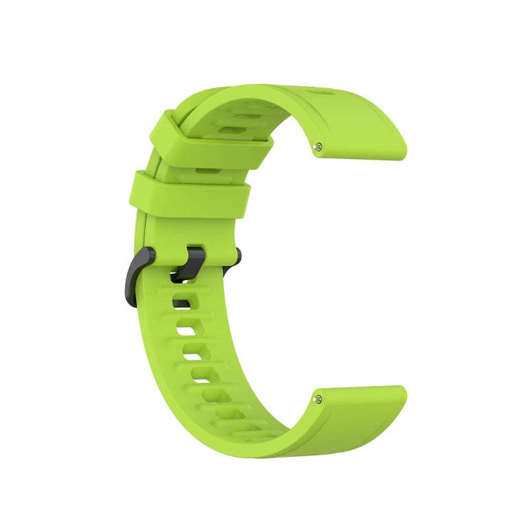 For Xiaomi Watch Color 22mm Quick Release Clasp Silicone Wrist Strap Watchband(Lime)